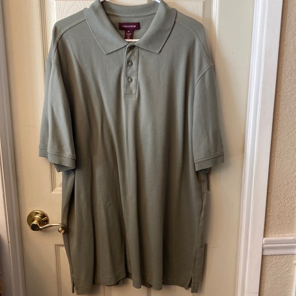 Nordstrom’s men’s XXL sage green polo short sleeve shirt. - Picture 1 of 7